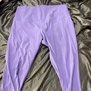 lululemon dark lavender align leggings 25”